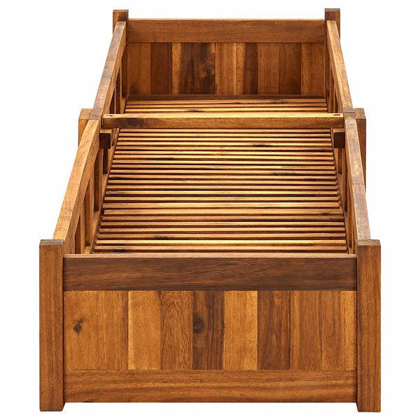 Akazienholz Hochbeet 200x50x25cm