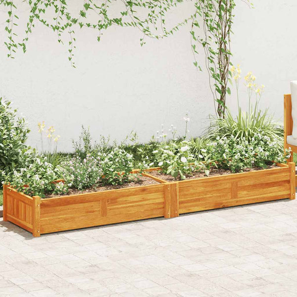 Akazienholz Hochbeet 200x50x25cm