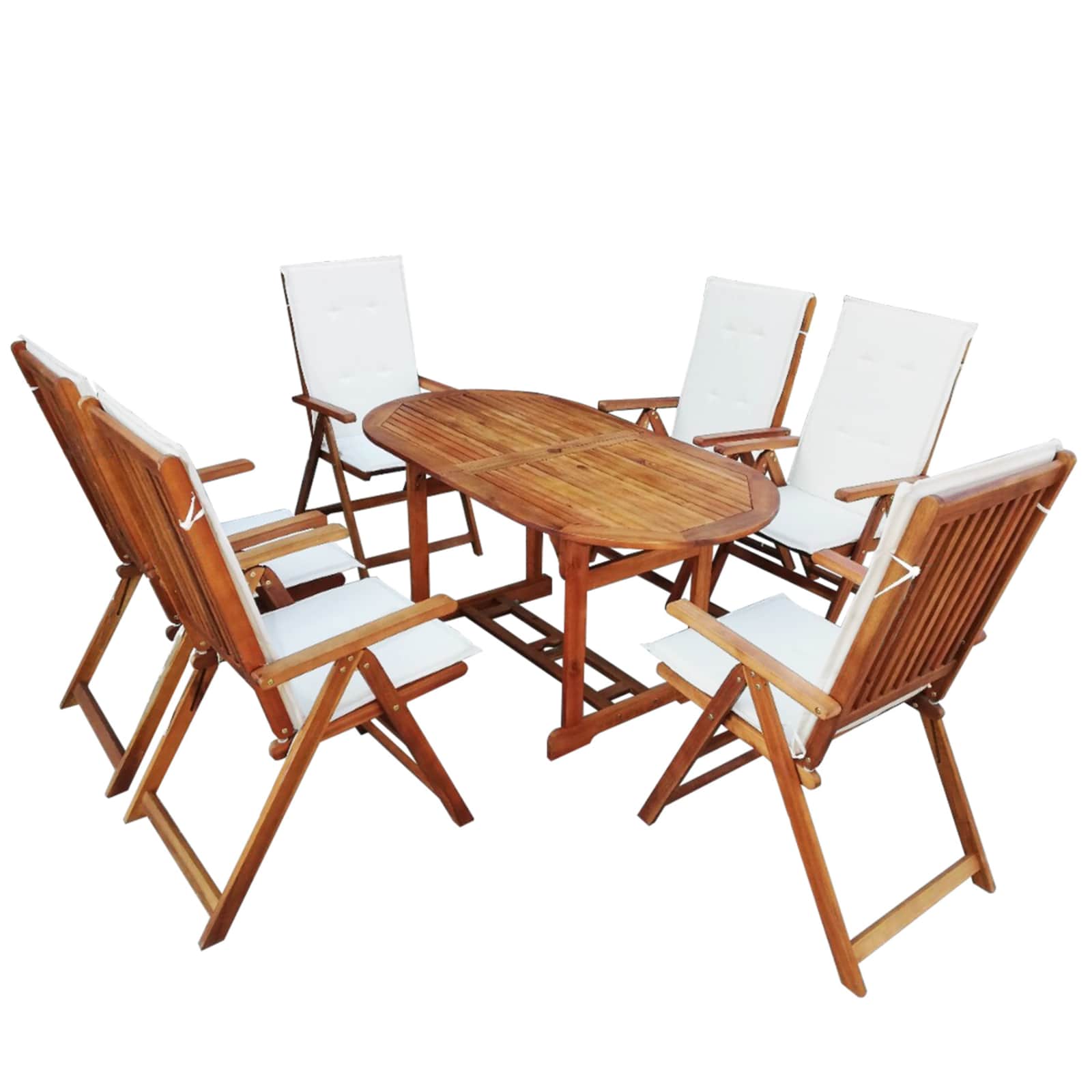 Braunes Holz Gartenmöbelset
