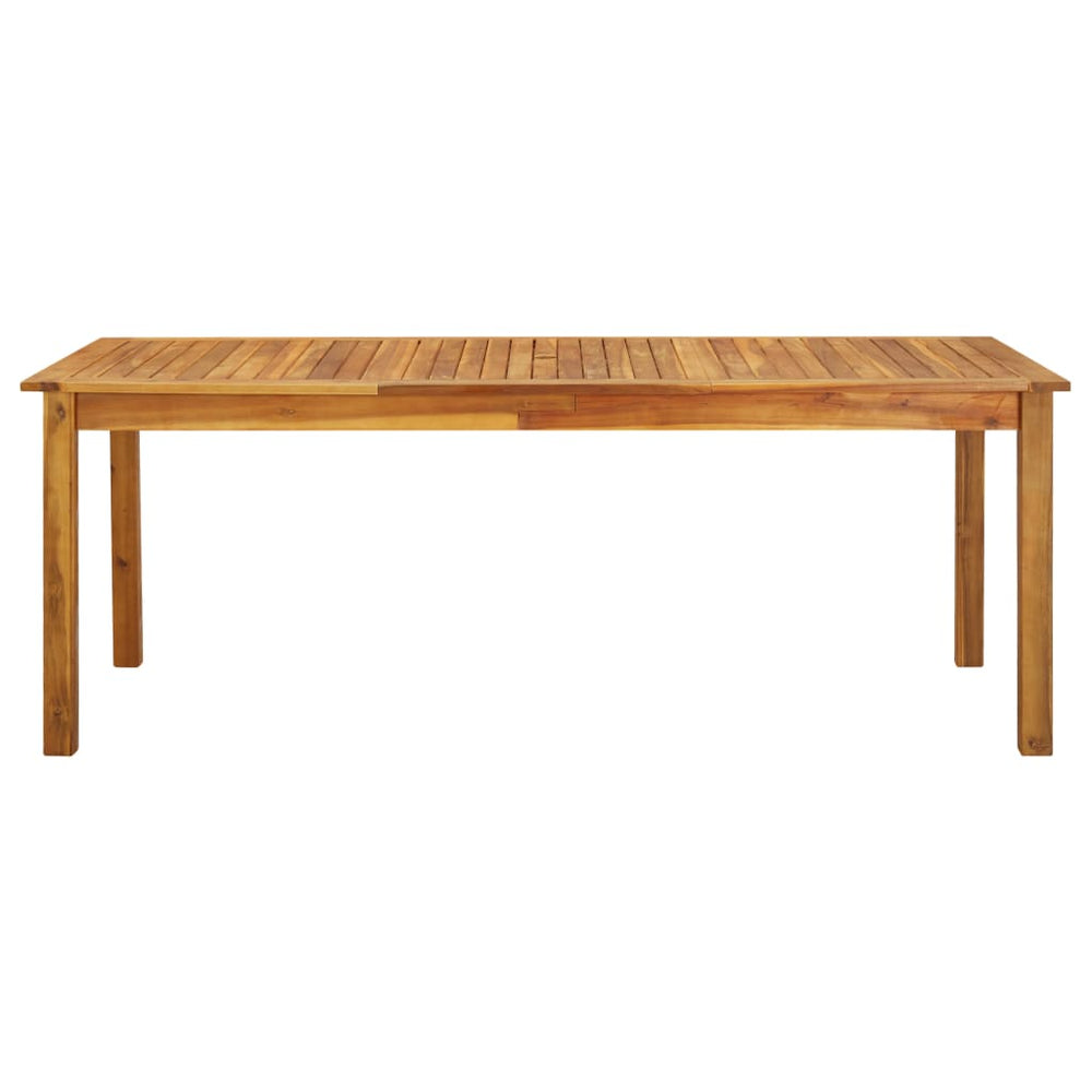 Massivholz Gartentisch Akazie 200x90 cm