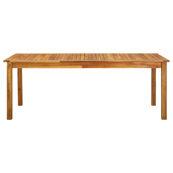 Massivholz Gartentisch Akazie 200x90 cm