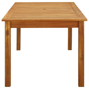 Massivholz Gartentisch Akazie 200x90 cm