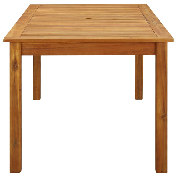 Massivholz Gartentisch Akazie 200x90 cm