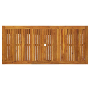 Massivholz Gartentisch Akazie 200x90 cm