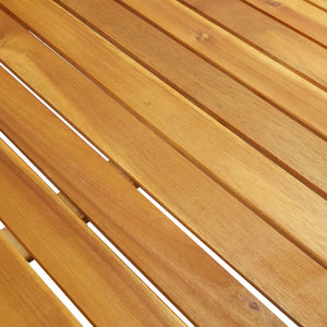 Massivholz Gartentisch Akazie 200x90 cm