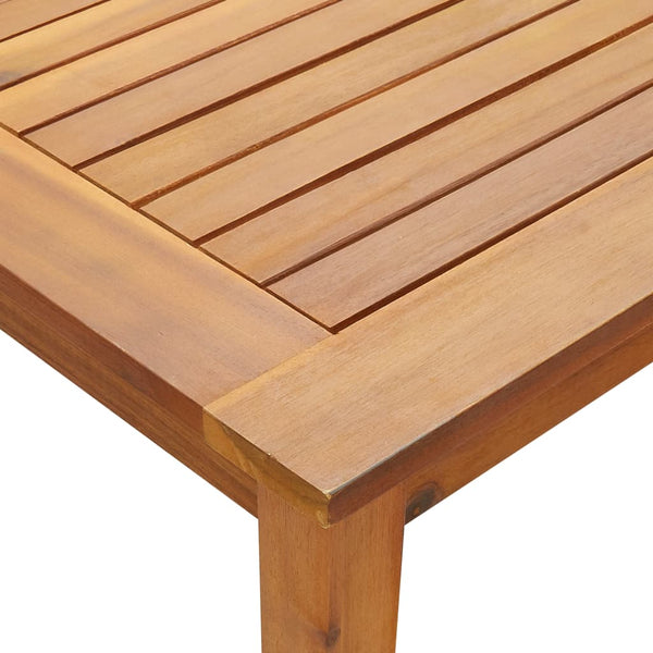 Massivholz Gartentisch Akazie 200x90 cm
