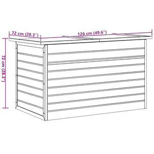 Garten Aufbewahrungsbox Holz 126 cm