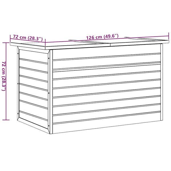 Garten Aufbewahrungsbox Holz 126 cm