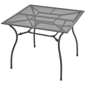 Gartentisch Stahlgeflecht 90x90 cm