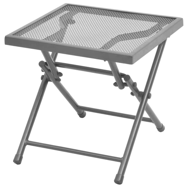 Sonnenliegen Set mit Tisch, Anthrazit