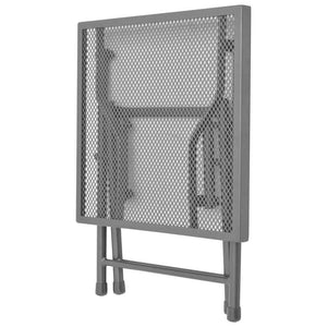 Sonnenliegen Set mit Tisch, Anthrazit