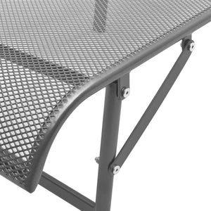 Sonnenliegen Set mit Tisch, Anthrazit