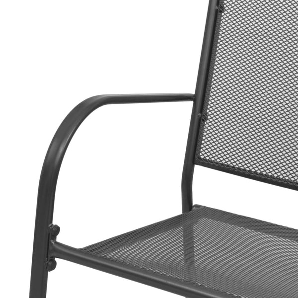 Anthrazit Gartenbank 108 cm Stahl
