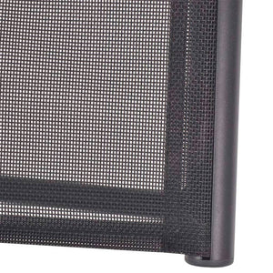 Aluminium Textilene Liegestuhl Schwarz