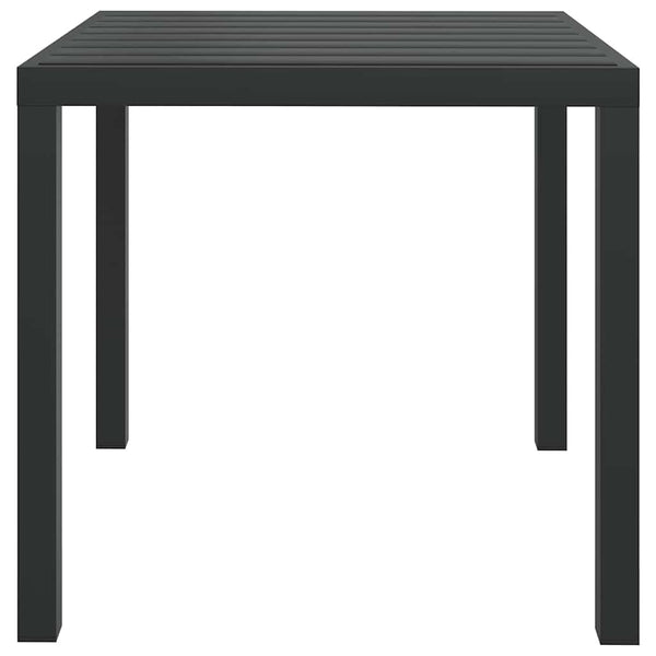 Schwarzer Gartentisch 80x80 cm