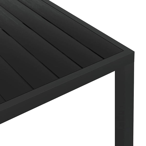 Schwarzer Gartentisch 185 cm WPC