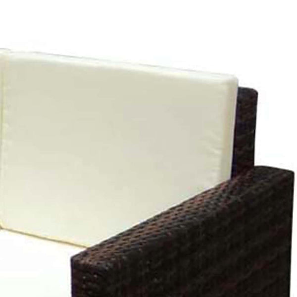 2-tlg. Garten-Lounge-Set mit Kissen Poly Rattan Braun