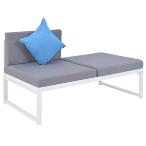 5-teiliges Garten Lounge Set mit Auflagen