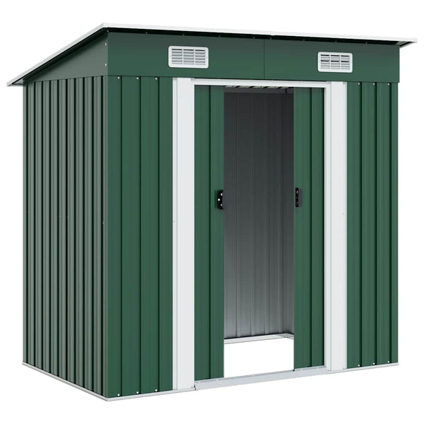 Metall Gartenschuppen Grün