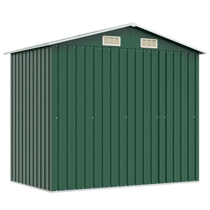 Gartenschuppen Metall Grün 204x132x186cm