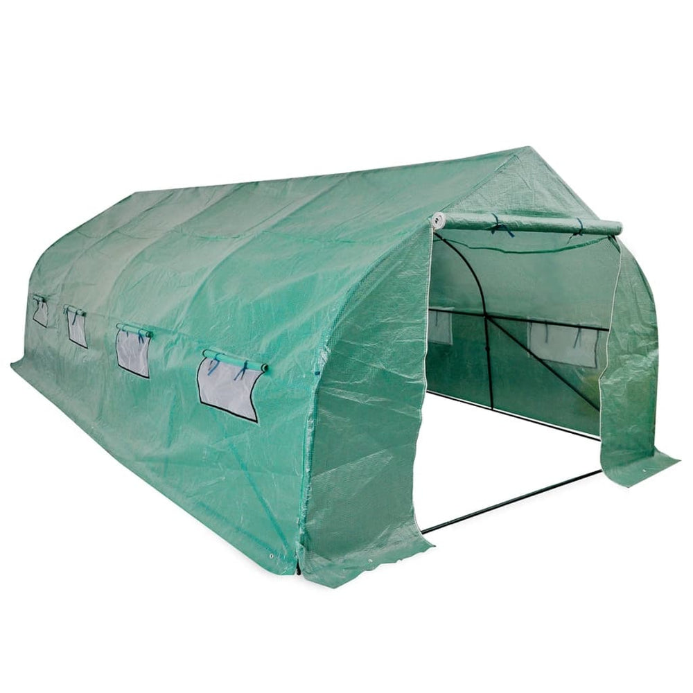 Begehbares Polytunnel Gewächshaus 18 m²