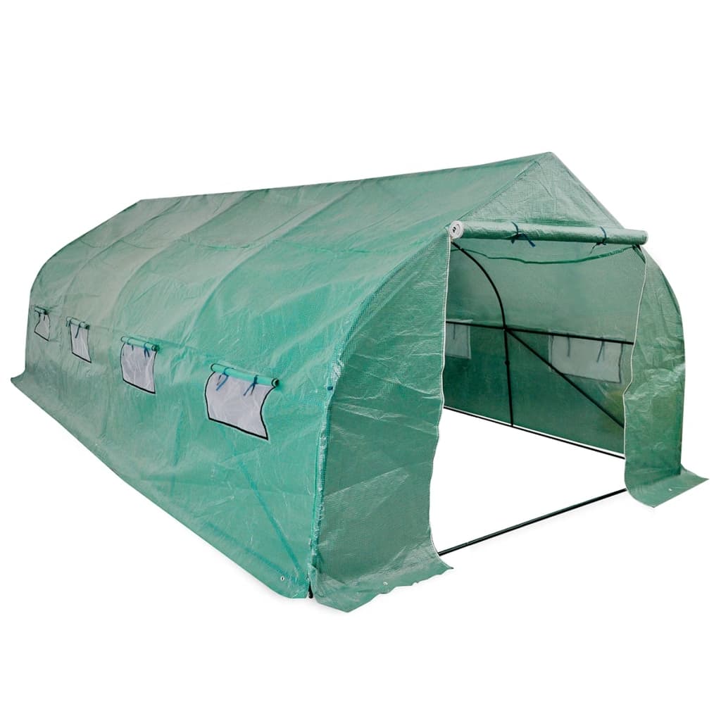 Begehbares Polytunnel Gewächshaus 18 m²