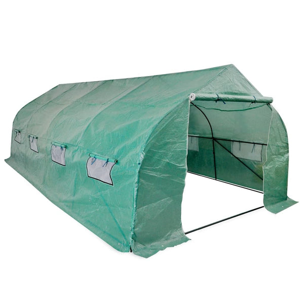 Begehbares Polytunnel Gewächshaus 18 m²