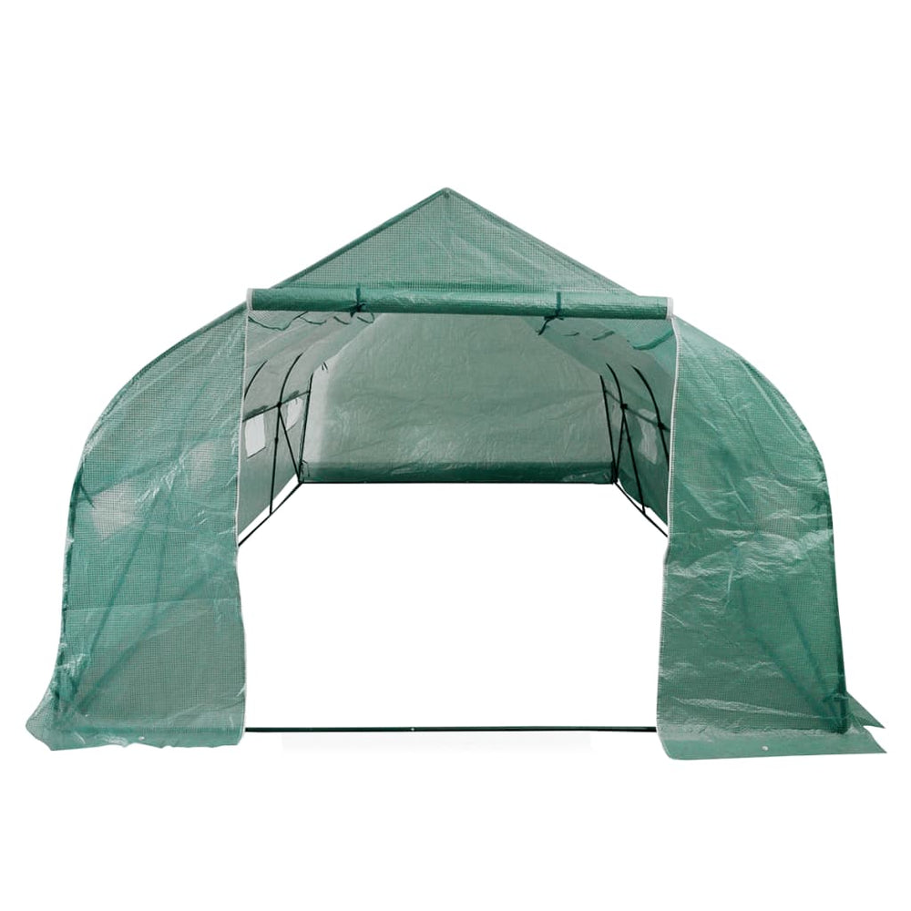Begehbares Polytunnel Gewächshaus 18 m²