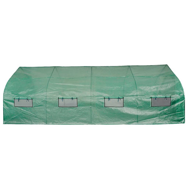 Begehbares Polytunnel Gewächshaus 18 m²