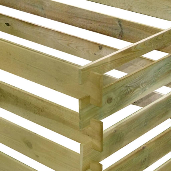 Kiefernholz Komposter 180x90x90 cm