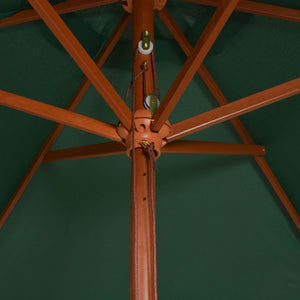 Rechteckiger Sonnenschirm Grün 200x300 cm