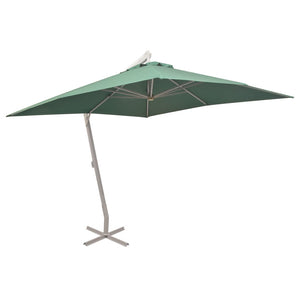 Grüner Ampelschirm 300x300 cm mit Aluminiummast
