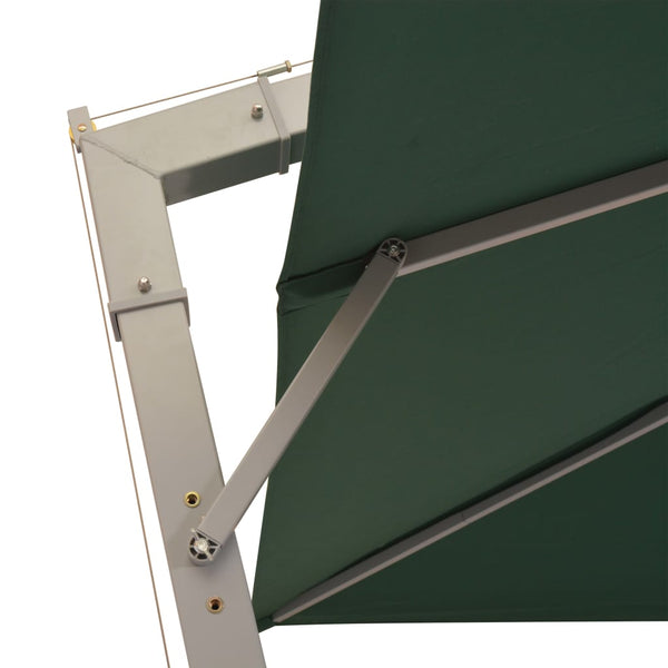 Grüner Ampelschirm 300x300 cm mit Aluminiummast