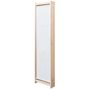 3-teiliger Raumteiler Creme Stoff 120x170 cm