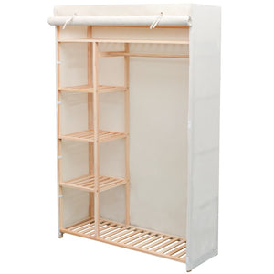 Stoffschrank mit Kiefernholz 110x40x170 cm