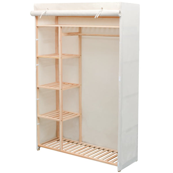 Stoffschrank mit Kiefernholz 110x40x170 cm