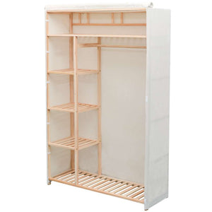 Stoffschrank mit Kiefernholz 110x40x170 cm