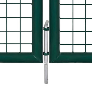 Stahl Zauntor 300x125 cm Grün