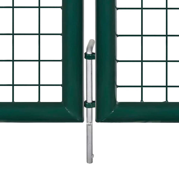 Stahl Zauntor 300x125 cm Grün