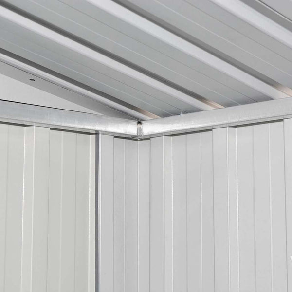 Gartenschuppen Metall Grau