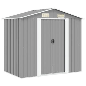 Gartenschuppen Metall Grau 204x132x186cm