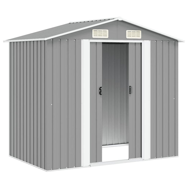 Gartenschuppen Metall Grau 204x132x186cm