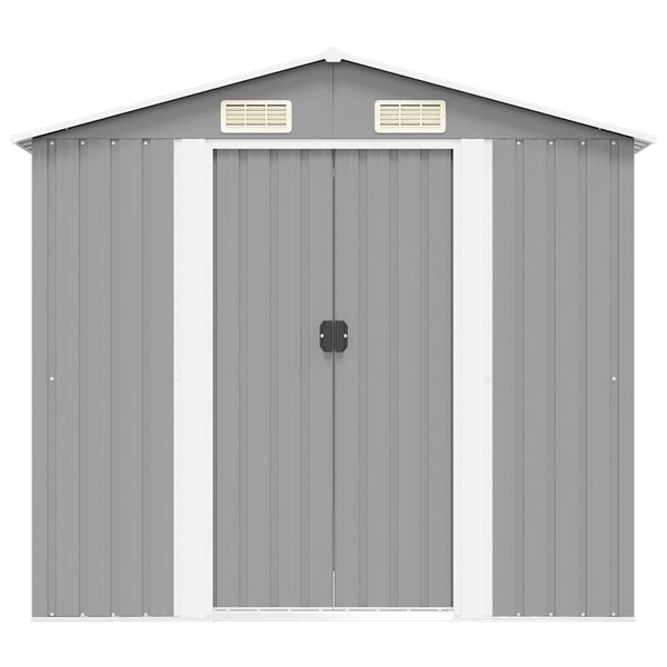 Gartenschuppen Metall Grau 204x132x186cm