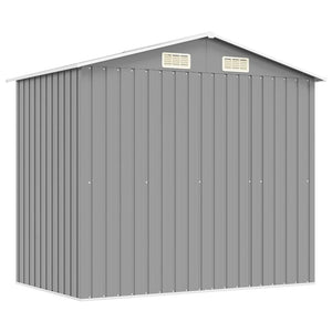 Gartenschuppen Metall Grau 204x132x186cm