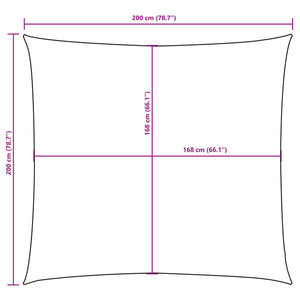 Quadratisches Sonnensegel Oxford Terracotta 2x2m