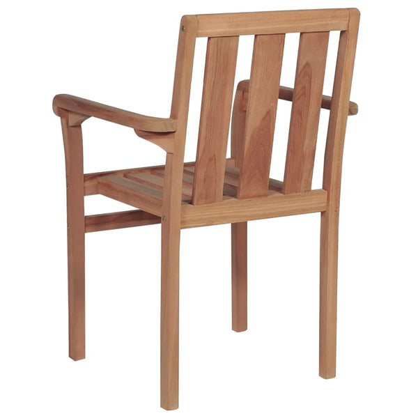 Teak Gartenstühle Stapelbar 2er Set
