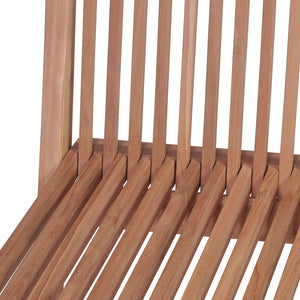 11-tlg. Teak Garten Essgruppe mit Klappstühlen