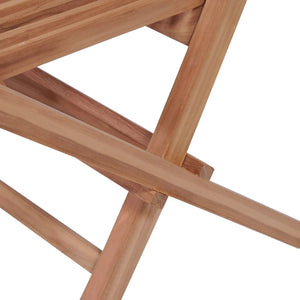11-tlg. Teak Garten Essgruppe mit Klappstühlen