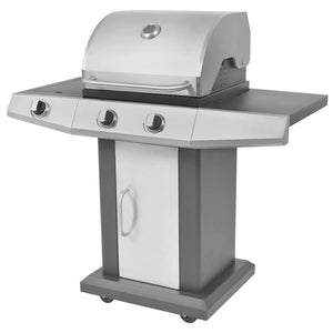 Gasgrill mit Brenner und Rädern