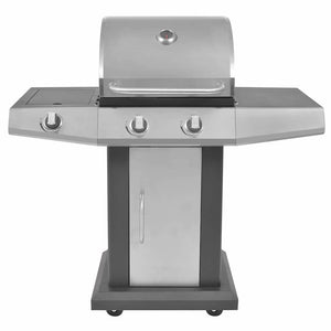 Gasgrill mit Brenner und Rädern